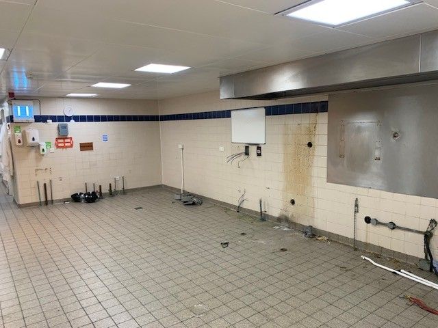 The National Oceanography Centre kitchen space before the refit