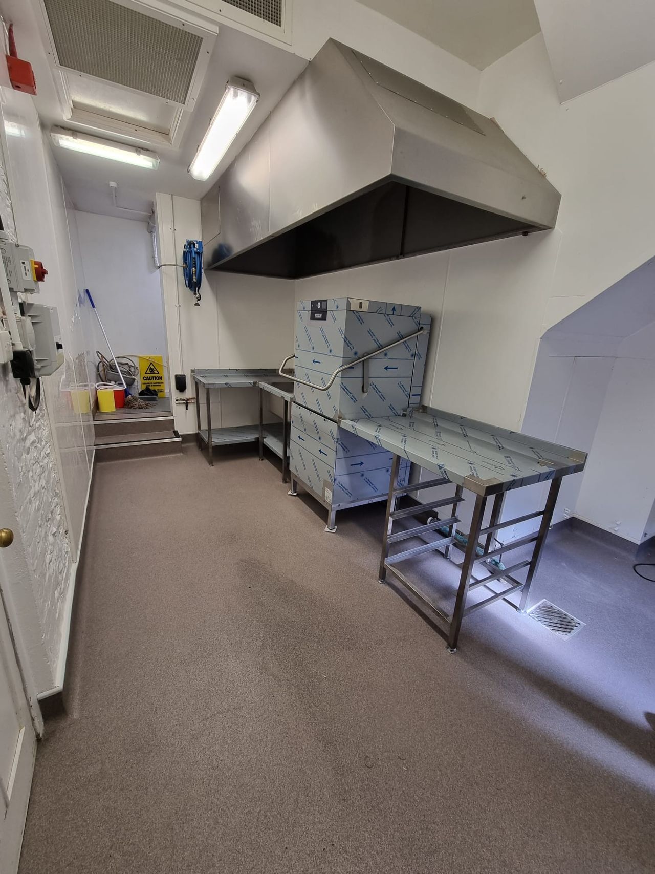 Redesigned dishwash area at West Dean College